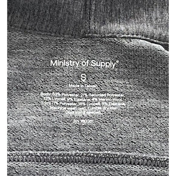 Ministry of Supply Women's Sz S Fusion Terry Cardigan Light Gray NWT - Picture 5 of 8